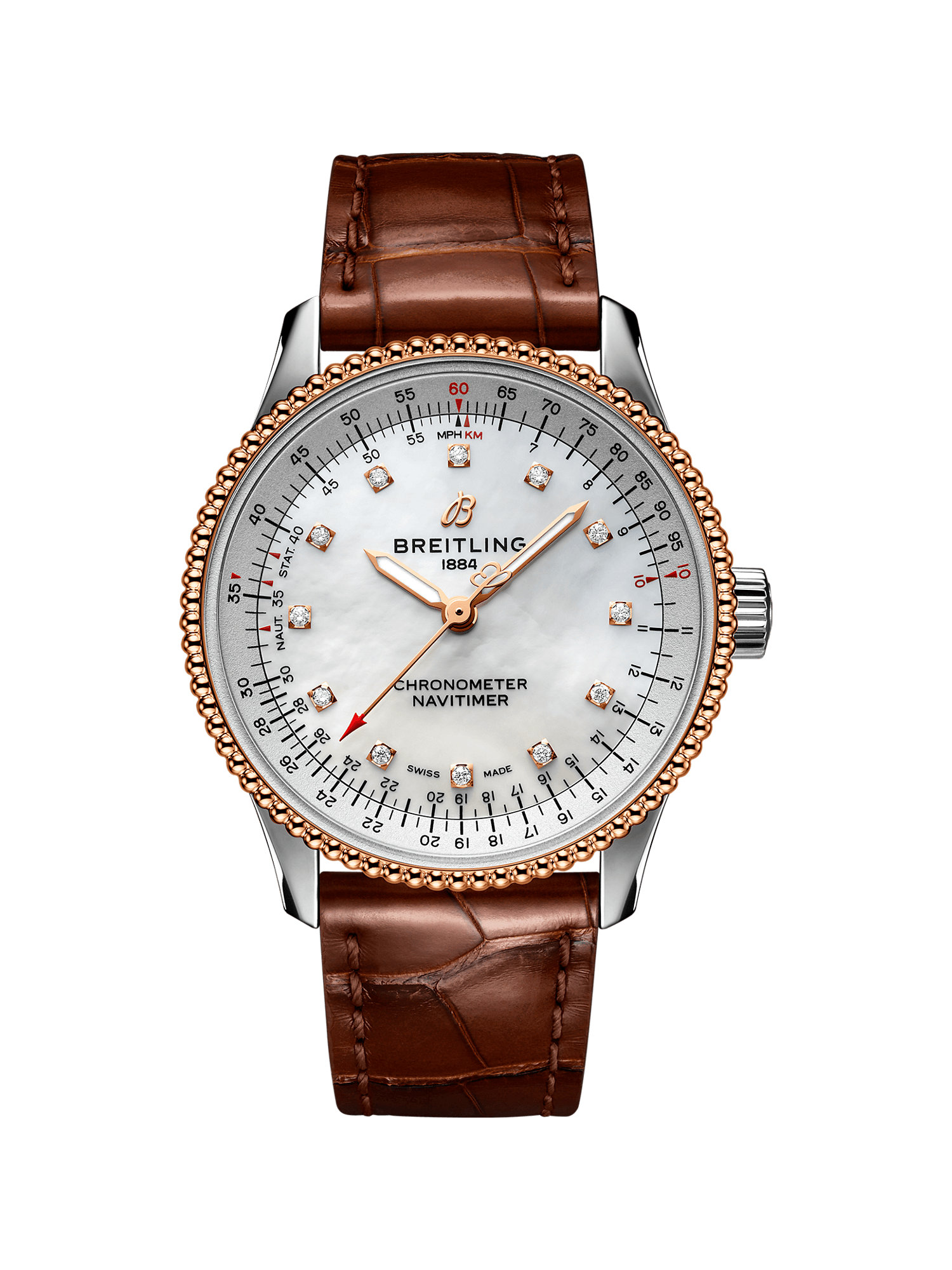 breitling navitimer braun